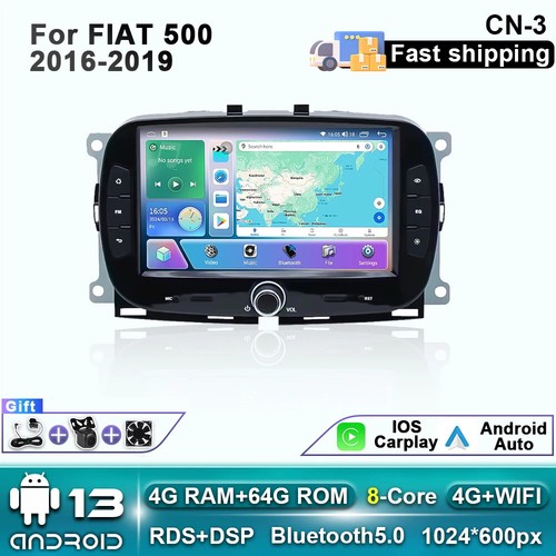 For fiat 500 - 2016-2019, stereo
